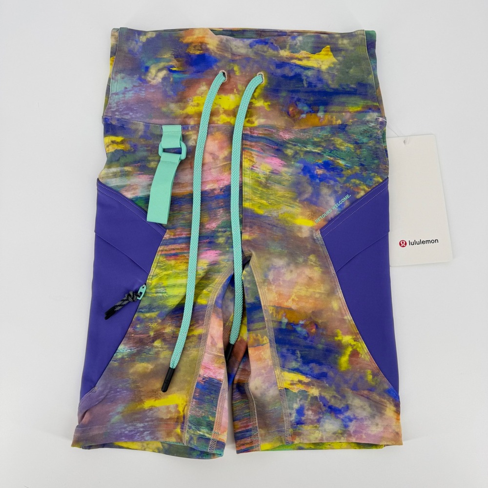 Lululemon Cargo SHR Hiking Short 8" Altered Multicolor LW7CHAS Size 2